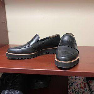 Paul Green Black leather loafer